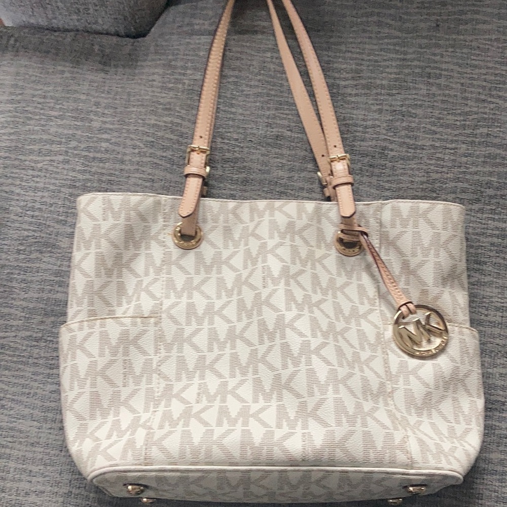 White Michael Kors purse